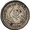 Image 1 : COLOMBIA, Bogotá, ½ real, 1843 RS, NGC AU details / cleaned, finest known in NGC census, ex-Toulemon