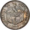 Image 1 : COLOMBIA, Bogotá, 1 peso, 1857, NGC AU details / cleaned, "top pop," ex-Toulemonde.