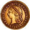 Image 1 : COLOMBIA, Medellín, gold 2 pesos, 1871, nice effigy, ex-JEAS.