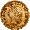 Image 1 : COLOMBIA, Medellín, gold 2 pesos, 1871, thicker effigy, ex-JEAS.
