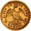 Image 2 : COLOMBIA, Bogotá, gold 1 peso, 1872, ex-JEAS.
