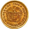 Image 2 : COLOMBIA, Medellín, gold 1 peso, 1872, arms reverse, ex-JEAS.