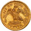 Image 2 : COLOMBIA, Bogotá, gold 1 peso, 1873, ex-JEAS.