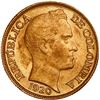 Image 1 : COLOMBIA, Medellín, gold 5 pesos, 1920, mintmark A to right, ex-JEAS.