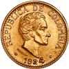 Image 1 : COLOMBIA, Medellín, gold 5 pesos, 1924, large 4 in date, ex-JEAS.