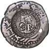 Image 2 : COSTA RICA, 2 reales, 1846 JB counterstamp (Type V) on a Lima, Peru, cob 2 reales, 1706 R, ex-Ponte.