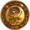 Image 2 : COSTA RICA, gold 1 escudo, double lion countermark (Type VI, 1849-57) on a Central American Republic