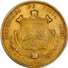 Image 1 : COSTA RICA, San José, gold 10 pesos, 1870/50 GW, PCGS AU50.