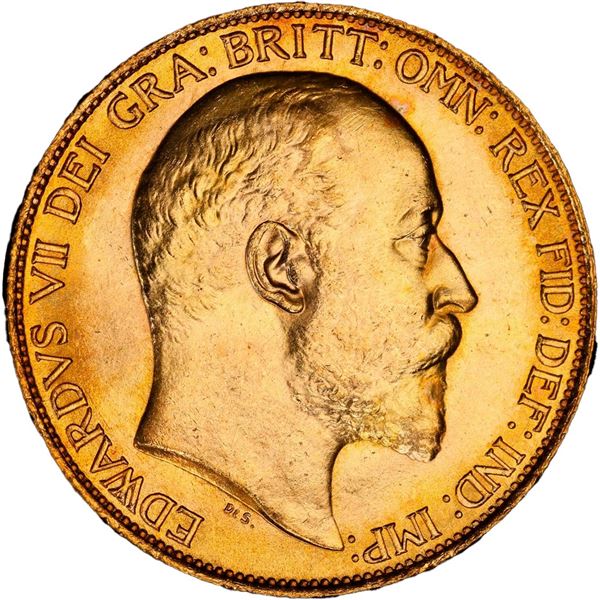 GREAT BRITAIN, London, gold 2 pounds, Edward VII, 1902, PCGS MS64, ex-Terner.