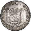 Image 1 : GUATEMALA, Guatemala City, pillar 8 reales, Ferdinand VI, 1758 J, no abaci below crowns atop pillars