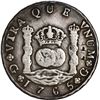 Image 1 : GUATEMALA, Guatemala City, pillar 8 reales, Charles III, 1765 P, rare, ex-Brameld.