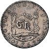 Image 1 : JAMAICA (British Administration), 6 shillings 8 pence, George II, GR double countermark (1758) on a 