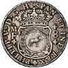 Image 2 : MEXICO, Mexico City, pillar 8 reales, Philip V, 1746 MF, with Brahman bull in floral wreath counterm