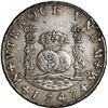 Image 1 : MEXICO, Mexico City, pillar 8 reales, Ferdinand VI, 1747 MF, ex-Brameld.