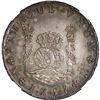 Image 1 : MEXICO, Mexico City, pillar 8 reales, Ferdinand VI, 1757/6 MM, NGC MS 62 (with gold WINGS sticker), 