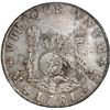 Image 1 : MEXICO, Mexico City, pillar 8 reales, Charles III, 1761 MM, cross between H and I, new globes with n