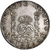 Image 1 : MEXICO, Mexico City, pillar 8 reales, Charles III, 1765 MF, ex-Brameld.