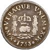 Image 1 : MEXICO, Mexico City, pillar ½ real, Philip V, 1733 MF, mintmark M•X, NGC F 12.