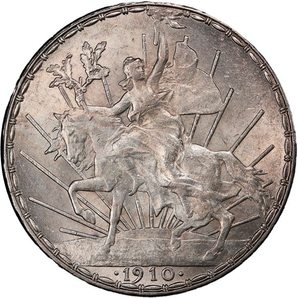 MEXICO, Mexico City, 1 peso, 1910, "caballito," PCGS MS62.