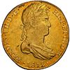 Image 1 : PERU, Lima, gold bust 8 escudos, Ferdinand VII, 1812 JP, large bust, NGC AU 55, ex-Almenara.