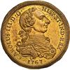 Image 1 : PERU, Lima, brass uniface obverse trial strike for gold bust 4 escudos, Charles III, 1767, third bus