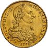 Image 1 : PERU, Lima, gold bust 4 escudos, Charles III, 1770 JM, third bust, very rare, NGC AU details / plugg