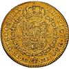 Image 2 : PERU, Lima, gold bust 4 escudos, Charles III, 1777 MJ, rare, NGC AU details / obv cleaned, ex-Sellsc