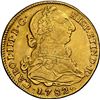 Image 1 : PERU, Lima, gold bust 4 escudos, Charles III, 1782 MI, rare, NGC XF details / cleaned, ex-Almenara.