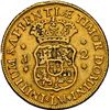 Image 2 : PERU, Lima, gold bust 2 escudos, Ferdinand VI, 1753 J, first bust, very rare, NGC XF details / rev s