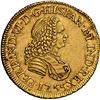 Image 1 : PERU, Lima, gold bust 2 escudos, Ferdinand VI, 1755 JM, second bust, rare, NGC AU 55, finest and onl