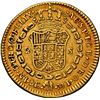 Image 2 : PERU, Lima, gold bust 2 escudos, Charles III, 1781 MI, rare, NGC XF details / cleaned, finest and on