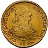 Image 1 : PERU, Lima, gold bust 2 escudos, Charles IV, 1801 IJ, extremely rare, NGC AU details / cleaned, fine