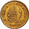 Image 1 : PERU, Lima, gold bust 1 escudo, Ferdinand VI, 1752 J, first bust, very rare, NGC AU details / saltwa