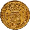 Image 2 : PERU, Lima, gold bust 1 escudo, Ferdinand VI, 1752 J, first bust, very rare, NGC AU details / saltwa
