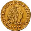Image 1 : PERU, Lima, gold bust 1 escudo, Ferdinand VI, 1753 J, first bust, extremely rare, NGC / clipped, ex-