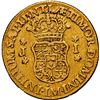 Image 2 : PERU, Lima, gold bust 1 escudo, Ferdinand VI, 1753 J, first bust, extremely rare, NGC / clipped, ex-