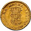 Image 2 : PERU, Lima, gold bust 1 escudo, Ferdinand VI, 1757 JM, second bust, very rare, NGC AU details / dama