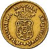 Image 2 : PERU, Lima, gold bust 1 escudo, Charles III, 1762/51 JM, first bust, extremely rare, NGC VF 35, fine