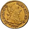 Image 1 : PERU, Lima, gold bust 1 escudo, Charles III, 1766 JM, second bust ("rat nose"), very rare, NGC XF 45