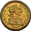 Image 1 : PERU, Lima, brass uniface obverse trial strike for gold bust 1 escudo, Charles III, 1767, third bust