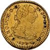 Image 1 : PERU, Lima, gold bust 1 escudo, Charles III, 1774 MJ, NGC AU details / obv scratched, finest and onl