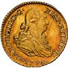 Image 1 : PERU, Lima, gold bust 1 escudo, Charles IV, 1795 IJ, NGC AU details / rev scratched, "top pop," ex-A