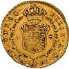 Image 2 : PERU, Lima, gold bust 1 escudo, Ferdinand VII transitional ("imaginary" bust), 1810 JP, very rare, N
