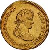 Image 1 : PERU, Lima, gold bust 1 escudo, Ferdinand VII, 1812 JP, small bust, very rare, NGC XF details / clea