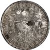 Image 2 : PERU, Lima, pillar 8 reales, Ferdinand VI, 1754 JD, with Asian chopmarks, ex-Brameld.