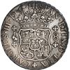 Image 2 : PERU, Lima, pillar 8 reales, Charles III, 1762 JM, no dot over right mintmark, ex-Brameld.
