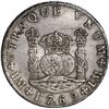 Image 1 : PERU, Lima, pillar 8 reales, Charles III, 1769 JM, dissimilar crowns, no dot over right mintmark, ex