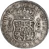 Image 2 : PERU, Lima, pillar 8 reales, Charles III, 1769 JM, dissimilar crowns, no dot over right mintmark, ex