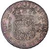 Image 2 : PERU, Lima, pillar 4 reales, Charles III, 1767/6 JM, extremely rare, PCGS AU details / chop mark, ex