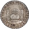 Image 1 : PERU, Lima, pillar 4 reales, Charles III, 1767 JM, very rare, PCGS XF details / tooled, ex-O'Brien, 